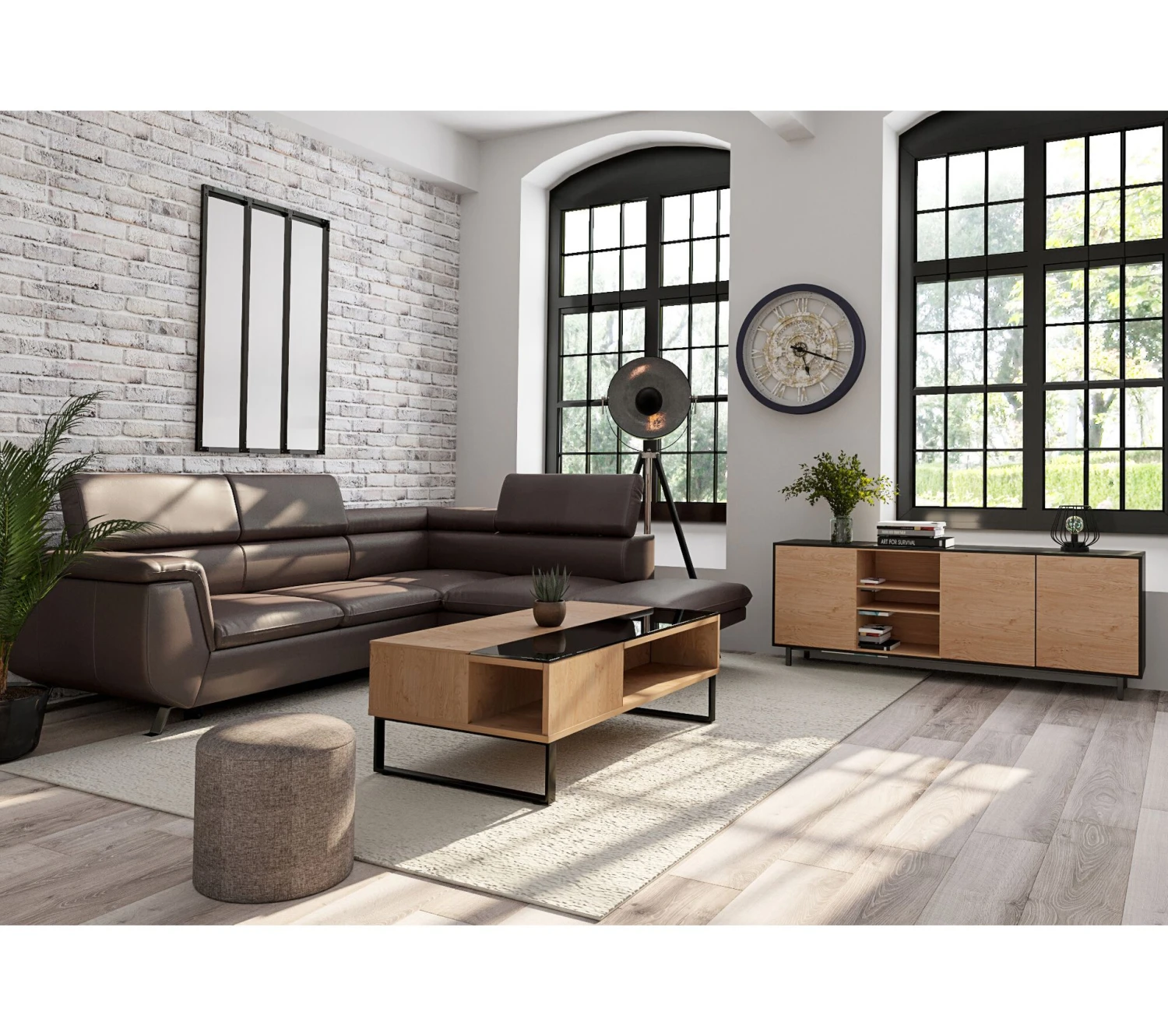 De gros 👏 TIME Canapé convertible méridienne réversible CASABLANCA tissu Gobi marron 4 ✨ 3 De gros 👏 TIME Canapé convertible méridienne réversible CASABLANCA tissu Gobi marron 4 ✨ – Image 2