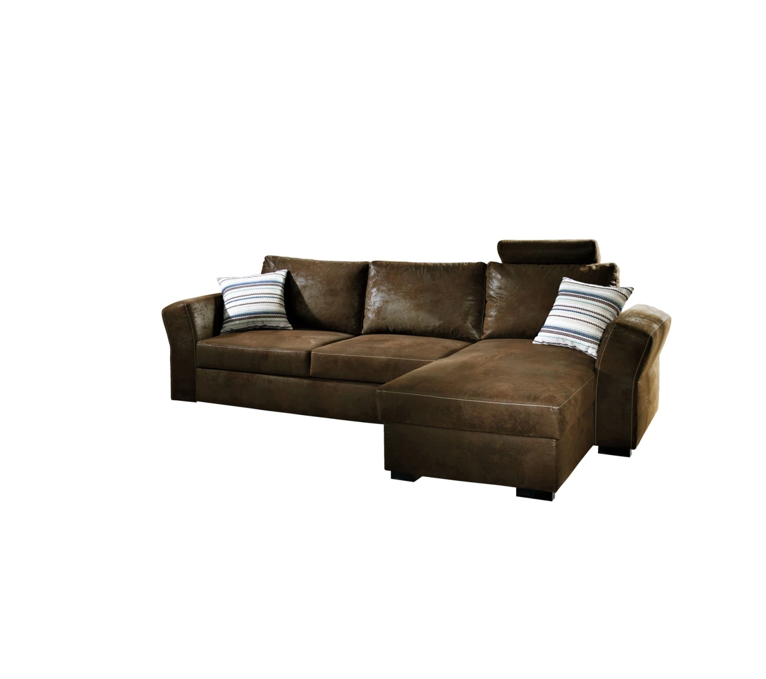 De gros 👏 TIME Canapé convertible méridienne réversible CASABLANCA tissu Gobi marron 4 ✨ 8 De gros 👏 TIME Canapé convertible méridienne réversible CASABLANCA tissu Gobi marron 4 ✨ – Image 7