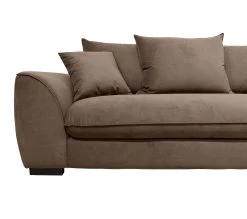 Meilleur prix 🎁 TIME Canap&eacute; 3 places convertible SAGA tissu trinity cacao 6 👏 -Espace Déco Magasin 3544740026113 A