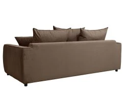 Meilleur prix 🎁 TIME Canap&eacute; 3 places convertible SAGA tissu trinity cacao 6 👏 -Espace Déco Magasin 3544740026113 R