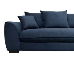 Grosses soldes 😍 TIME Canap&eacute; 3 places convertible SAGA tissu trinity blue 30 ⭐ -Espace Déco Magasin 3544740026151 A