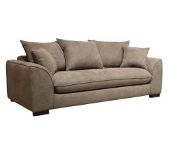 Le moins cher 😀 TIME Canap&eacute; 3 places convertible SAGA tissu regain taupe 10 🛒 -Espace Déco Magasin 3544740026205 Q