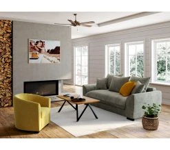 Meilleur prix ⌛ TIME Canap&eacute; 3 places convertible SAGA tissu regain zinc 167 🎁