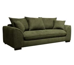 Sortie 👍 TIME Canap&eacute; 3 places convertible SAGA tissu regain kaki 156 🌟 -Espace Déco Magasin 3544740026243 Q