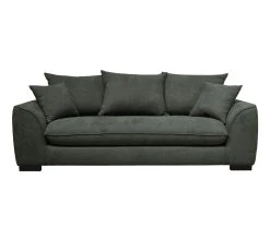 Meilleure vente 💯 TIME Canap&eacute; 3 places SAGA tissu regain anthracite 67 😍 -Espace Déco Magasin 3544740026489 F