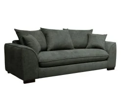 Meilleure vente 💯 TIME Canap&eacute; 3 places SAGA tissu regain anthracite 67 😍 -Espace Déco Magasin 3544740026489 Q