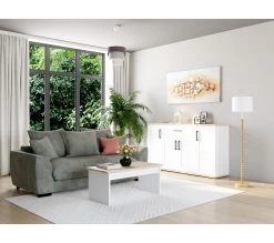 Meilleur prix 🔔 TIME Canap&eacute; 3 places SAGA tissu regain zinc 167 😍