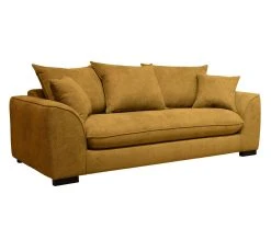 De gros 🛒 TIME Canap&eacute; 3 places SAGA tissu regain ocre 23 ⭐ -Espace Déco Magasin 3544740026502 Q