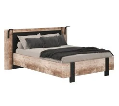 Les meilleures critiques de ⌛ TIME Lit 140x190 cm DISTRICT imitation ch&ecirc;ne et noir 😍 -Espace Déco Magasin 3605095772169 Q