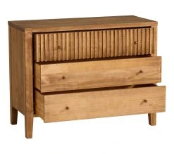 De gros ✨ TIME Commode 3 tiroirs EQUATORIA pin massif 👏 -Espace Déco Magasin 3609130013361 VO