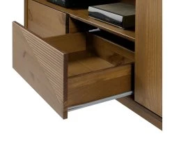 Meilleure affaire ✔️ TIME Meuble TV L.200 cm CLAUDIA pin massif fonc&eacute; ⭐ -Espace Déco Magasin 3609130013743 D