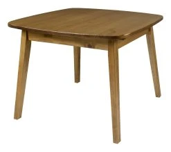 Meilleur prix 👍 TIME Table &agrave; manger L.90/135 cm avec allonge CLAUDIA pin massif fonc&eacute; 💯 -Espace Déco Magasin 3609130013767 P