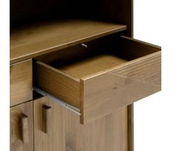 Grosses soldes 🤩 TIME Biblioth&egrave;que CLAUDIA pin massif fonc&eacute; 🥰 -Espace Déco Magasin 3609130013774 A