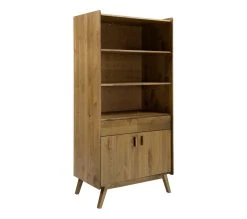 Grosses soldes 🤩 TIME Biblioth&egrave;que CLAUDIA pin massif fonc&eacute; 🥰 -Espace Déco Magasin 3609130013774 Q