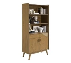 Grosses soldes 🤩 TIME Biblioth&egrave;que CLAUDIA pin massif fonc&eacute; 🥰 -Espace Déco Magasin 3609130013774 Z3