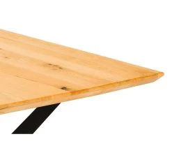 Sortie ✔️ TIME Table L.180 EMELINE ch&ecirc;ne massif /m&eacute;tal noir 🔔 -Espace Déco Magasin 3877000686490 A