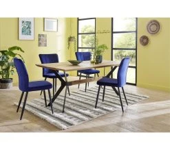 Sortie ✔️ TIME Table L.180 EMELINE chêne massif /métal noir 🔔