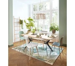 Sortie ✔️ TIME Table L.180 EMELINE ch&ecirc;ne massif /m&eacute;tal noir 🔔 -Espace Déco Magasin 3877000686490 AMB2