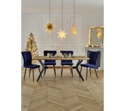 Sortie ✔️ TIME Table L.180 EMELINE ch&ecirc;ne massif /m&eacute;tal noir 🔔 -Espace Déco Magasin 3877000686490 amb