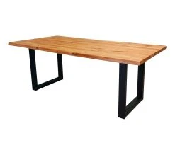 Vente flash 🎉 TIME Table rectangulaire L.200 cm EMMA en ch&ecirc;ne massif ⭐ -Espace Déco Magasin 3877000686940 P