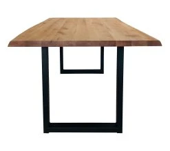 Vente flash 🎉 TIME Table rectangulaire L.200 cm EMMA en ch&ecirc;ne massif ⭐ -Espace Déco Magasin 3877000686940 Z2