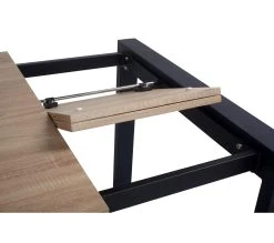 Coupon ❤️ TIME Table L.160/240 + allonges CAMDEN Ch&ecirc;ne sonoma/noir ✔️ -Espace Déco Magasin 4894223191159 A