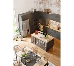 Coupon ❤️ TIME Table L.160/240 + allonges CAMDEN Ch&ecirc;ne sonoma/noir ✔️ -Espace Déco Magasin 4894223191159 AMB4