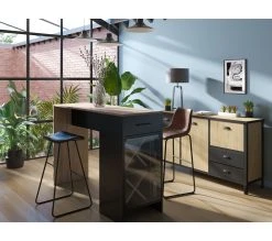 Promo ⭐ TIME Tabouret de bar H.73 ROMANE Marron vintage 🎉 -Espace Déco Magasin 4894223196444 AMB3D2