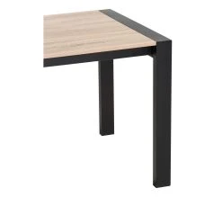 Grosses soldes 😍 TIME Table L.120/160 + allonge CAMDEN Ch&ecirc;ne sonoma/noir ✨ -Espace Déco Magasin 4894223204736 D