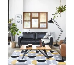 Budget ✔️ TIME Table basse industrielle ANDREA Imitation ch&ecirc;ne/noir ❤️