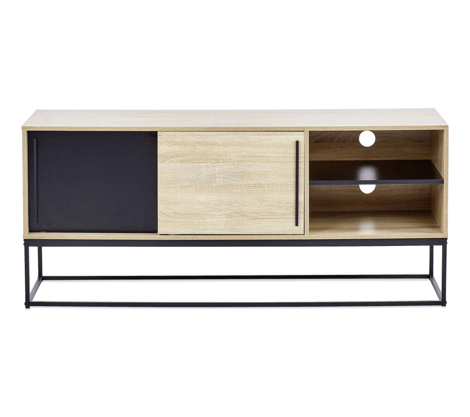 Budget 🛒 Meuble TV industriel TIME Noir/chêne VINCENTE 🛒 13 Budget 🛒 Meuble TV industriel TIME Noir/chêne VINCENTE 🛒 – Image 11