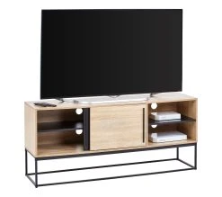 Budget 🛒 Meuble TV industriel TIME Noir/chêne VINCENTE 🛒 25 Budget 🛒 Meuble TV industriel TIME Noir/chêne VINCENTE 🛒 -Espace Déco Magasin 4894223213097 Z4