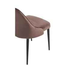 Acheter ❤️ TIME Chaise velours MARINETTE Taupe 🛒 -Espace Déco Magasin 4894223218832 D