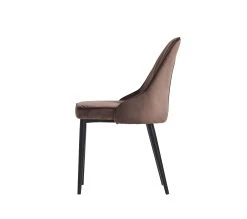 Acheter ❤️ TIME Chaise velours MARINETTE Taupe 🛒 -Espace Déco Magasin 4894223218832 PK2