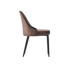 Acheter ❤️ TIME Chaise velours MARINETTE Taupe 🛒 -Espace Déco Magasin 4894223218832 PK3