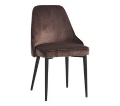 Acheter ❤️ TIME Chaise velours MARINETTE Taupe 🛒 -Espace Déco Magasin 4894223218832 Q