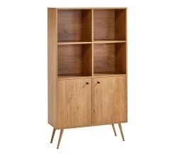 Meilleure vente 🤩 TIME Biblioth&egrave;que 2 portes COLUMBUS Imitation ch&ecirc;ne ⭐ -Espace Déco Magasin 4894223220309 Q