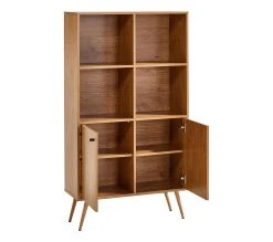 Meilleure vente 🤩 TIME Biblioth&egrave;que 2 portes COLUMBUS Imitation ch&ecirc;ne ⭐ -Espace Déco Magasin 4894223220309 VO