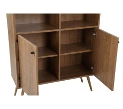 Meilleure vente 🤩 TIME Biblioth&egrave;que 2 portes COLUMBUS Imitation ch&ecirc;ne ⭐ -Espace Déco Magasin 4894223220309 Z2