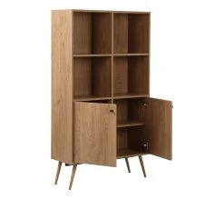 Meilleure vente 🤩 TIME Biblioth&egrave;que 2 portes COLUMBUS Imitation ch&ecirc;ne ⭐ -Espace Déco Magasin 4894223220309 Z3