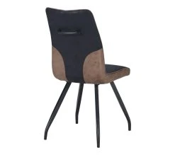 Sortie 👍 TIME Chaise ESTHER Bi-color noir nuit/marron ❤️ -Espace Déco Magasin 4894223221665 Z4