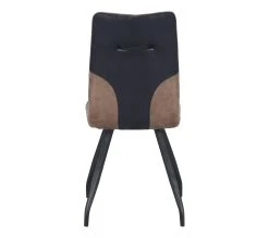 Sortie 👍 TIME Chaise ESTHER Bi-color noir nuit/marron ❤️ -Espace Déco Magasin 4894223221665 Z5