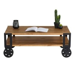 Top 10 👍 TIME Table basse industriel WINSTON Noir / imitation ch&ecirc;ne ✨ -Espace Déco Magasin 4894223227865 Z2