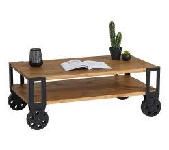 Top 10 👍 TIME Table basse industriel WINSTON Noir / imitation ch&ecirc;ne ✨ -Espace Déco Magasin 4894223227865 Z3