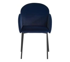 Offres ⭐ TIME Chaise velours MARTHE bleu ⌛