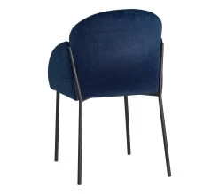 Offres ⭐ TIME Chaise velours MARTHE bleu ⌛ -Espace Déco Magasin 4894223229227 R