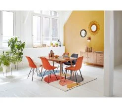 Offres 🤩 TIME Table &agrave; manger extensible 160-200 x 90 cm COLUMBUS imitation ch&ecirc;ne ❤️ -Espace Déco Magasin 4894223229685 AMB2