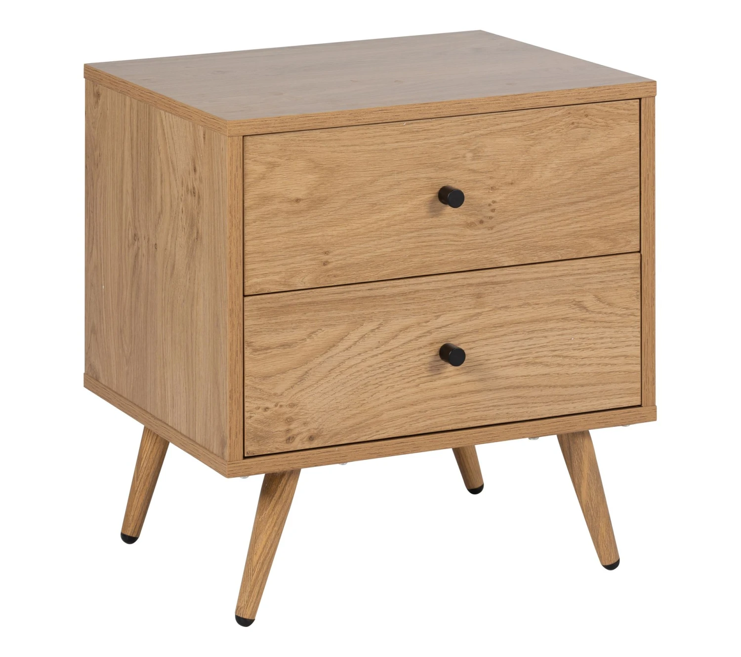 Meilleur prix 💯 TIME Chevet 2 tiroirs COLUMBUS imitation chêne ✔️ 4 Meilleur prix 💯 TIME Chevet 2 tiroirs COLUMBUS imitation chêne ✔️ – Image 2