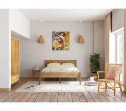 Nouveau 🥰 TIME Lit 160x200 cm avec sommier EQUATORIA pin massif ⌛ -Espace Déco Magasin 4894223231480 AMB3D4