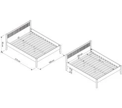 Nouveau 🥰 TIME Lit 160x200 cm avec sommier EQUATORIA pin massif ⌛ -Espace Déco Magasin 4894223231480 Z1